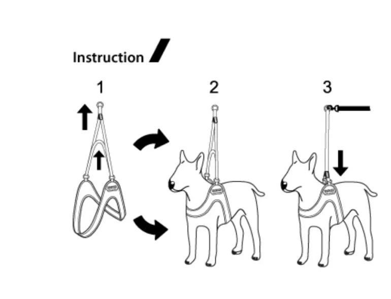 Adjustable Easy Dog Harness in Tan