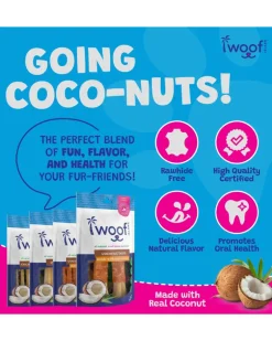 All Natural Coconut Dog Bone Treat (2-Pack)