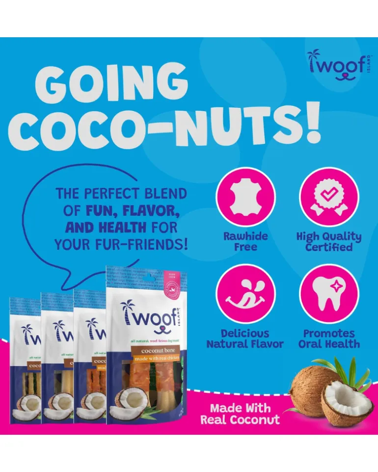 All Natural Coconut Dog Twist Sticks Treat (12-Pack)