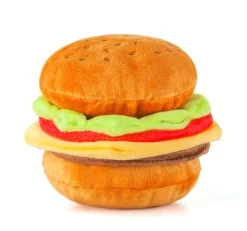 American Classic Hamburger Plush Dog Toy