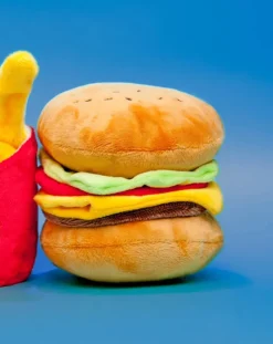 American Classic Hamburger Plush Dog Toy