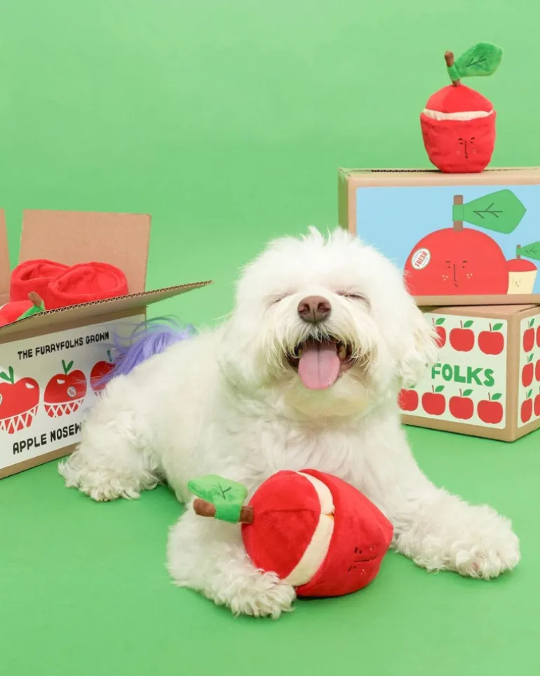 Apple Nosework Dog Toy