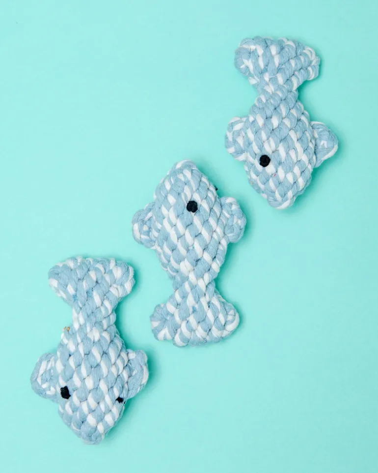 April the Fish Sustainable Handmade Nautical Dog Rope Toy
