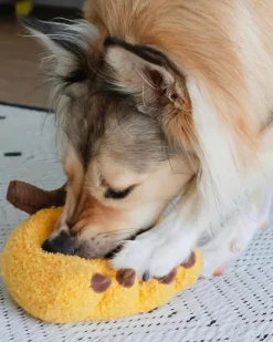 Banana Interactive Snuffle Dog Toy