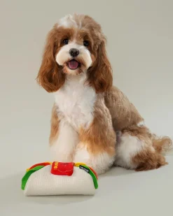 Barking Burrito Dog Snuffle Toy