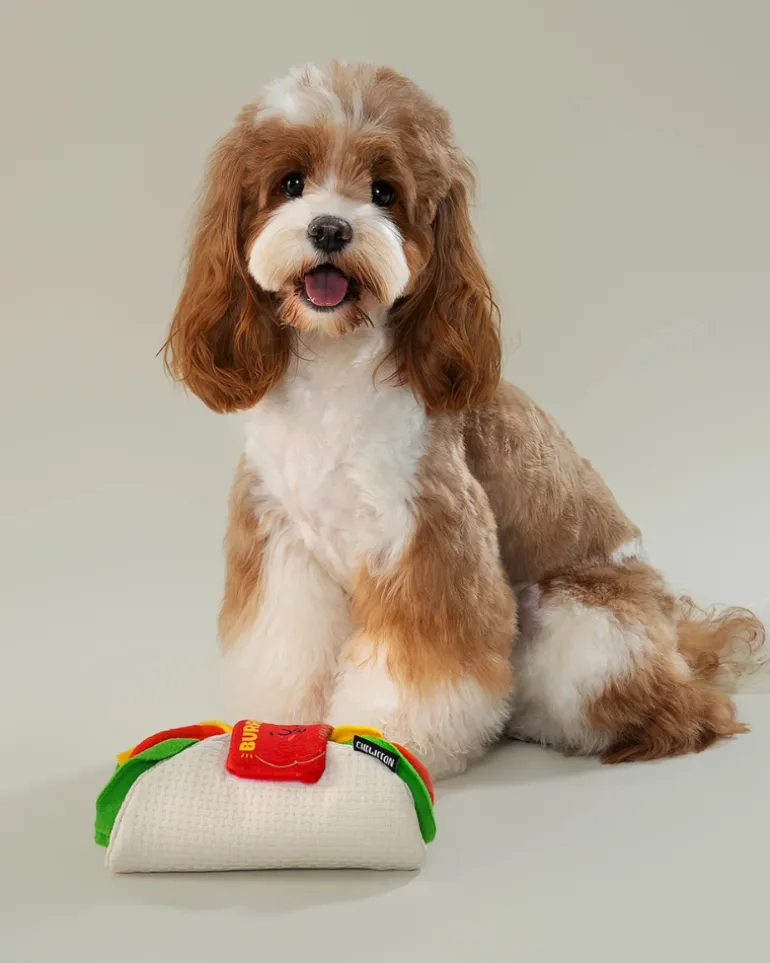 Barking Burrito Dog Snuffle Toy