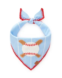 Baseball Applique Dog Bandana