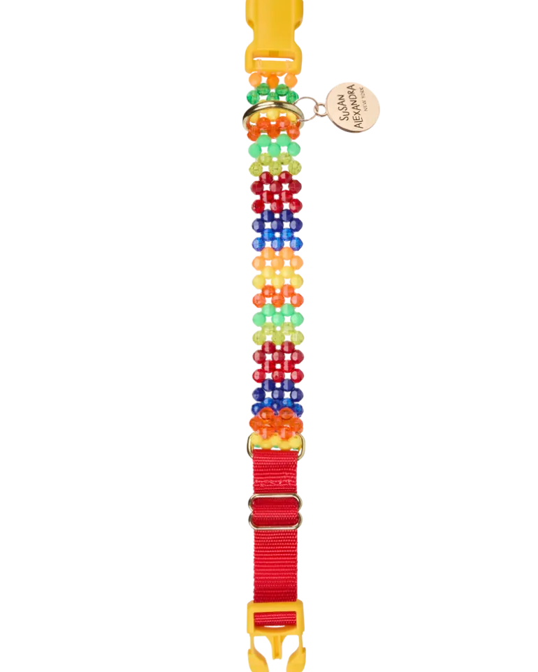 Beaded Dog Collar in Playdate (Made in the USA)