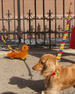 Beaded Dog Leash in Playdate (Made in the USA)
