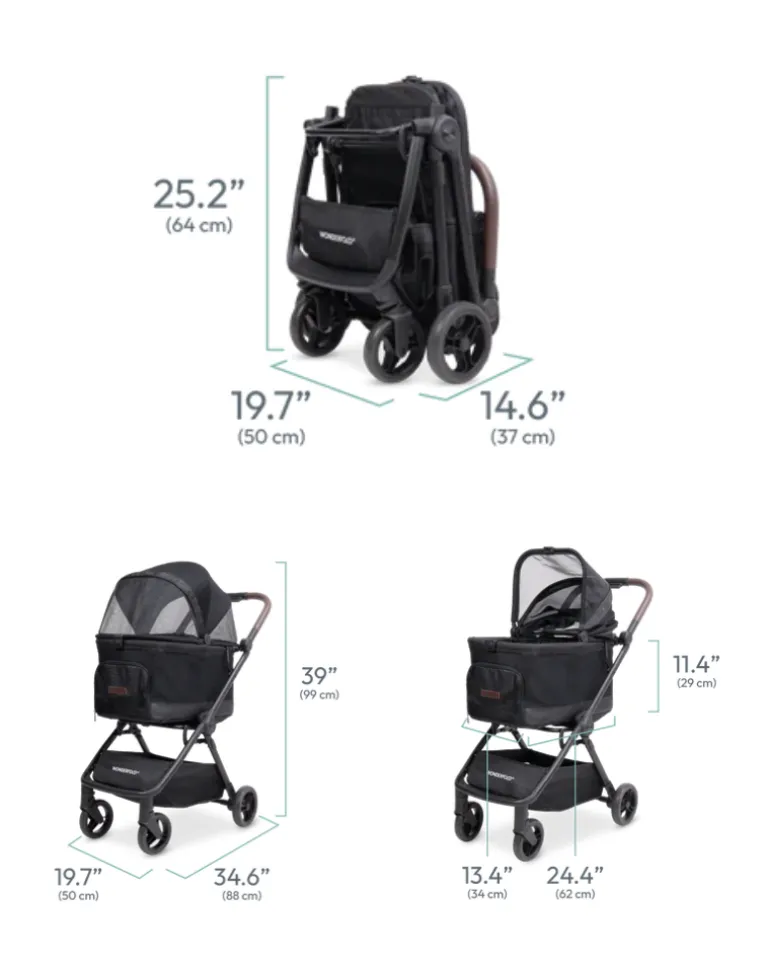 Bella Pet Stroller (for Small to Medium Pets) (DIRECT-SHIP)