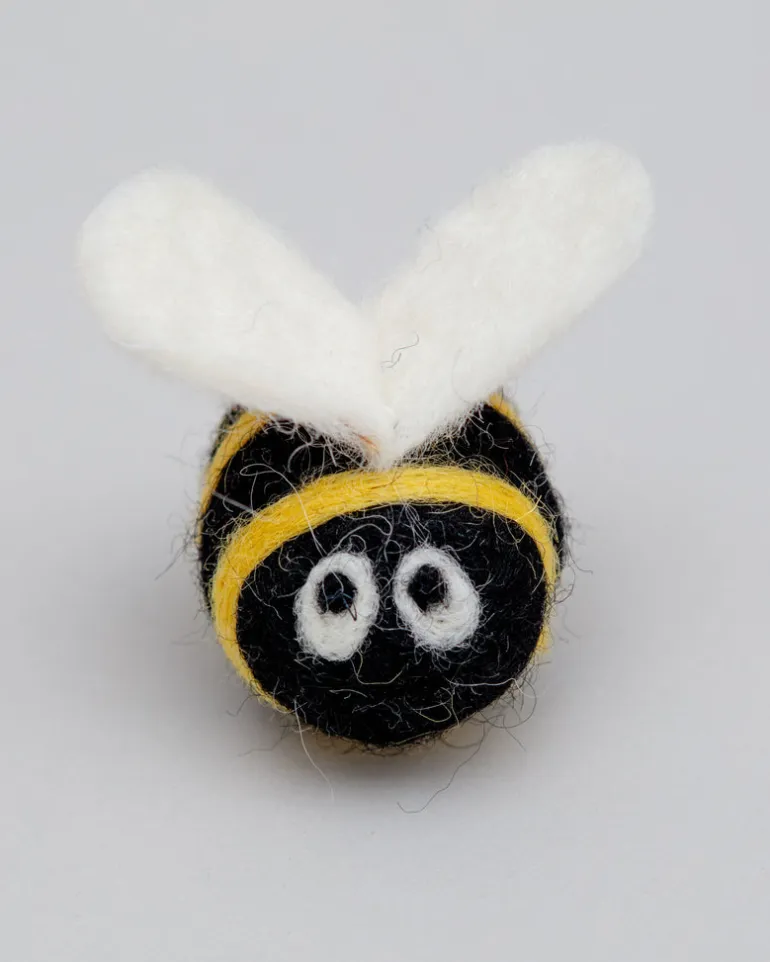 Berta the Honeybee & Sisters Wool Dog & Cat Toy Set