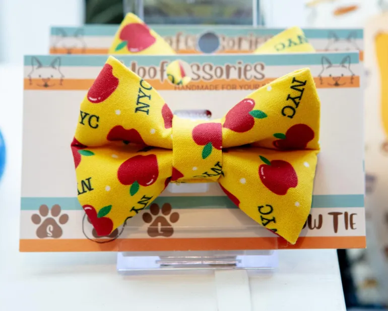 Big Apple NYC Dog Bow Tie (Made in the USA)