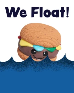 Big Buns Hamburger Latex Dog Ball Toy