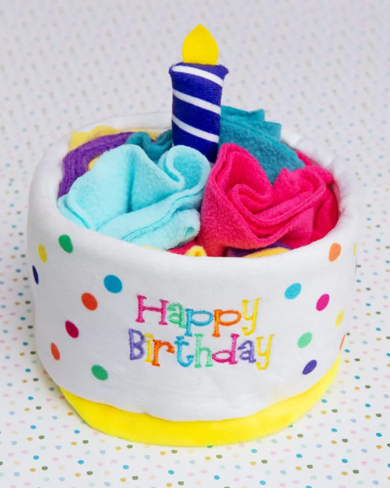 Birthday Cake Snuffle Dog Toy