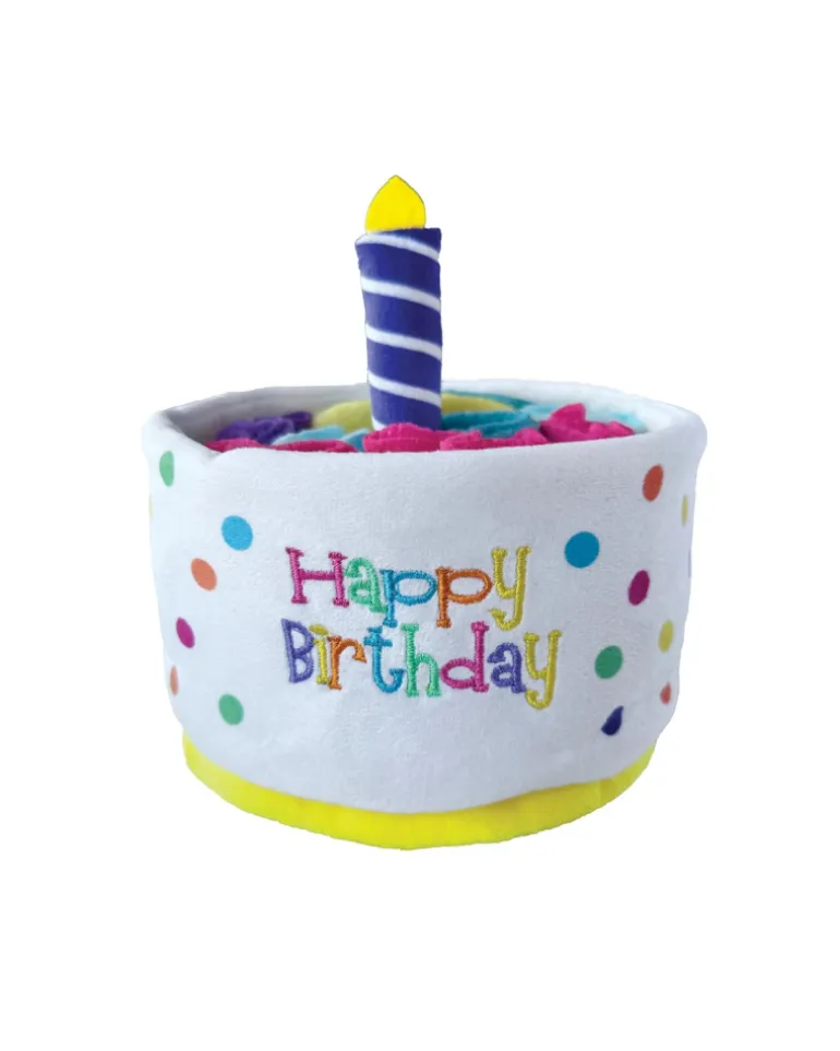 Birthday Cake Snuffle Dog Toy