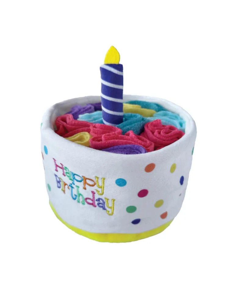 Birthday Cake Snuffle Dog Toy