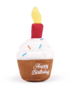 Birthday Cupcake Squeaky Snuffle Dog Toy