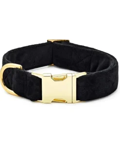 Black Velvet Dog Collar (Made in the USA) (FINAL SALE)