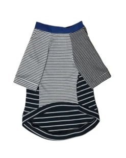 Black & White Crazy Striped Dog T-Shirt (Made in the USA)