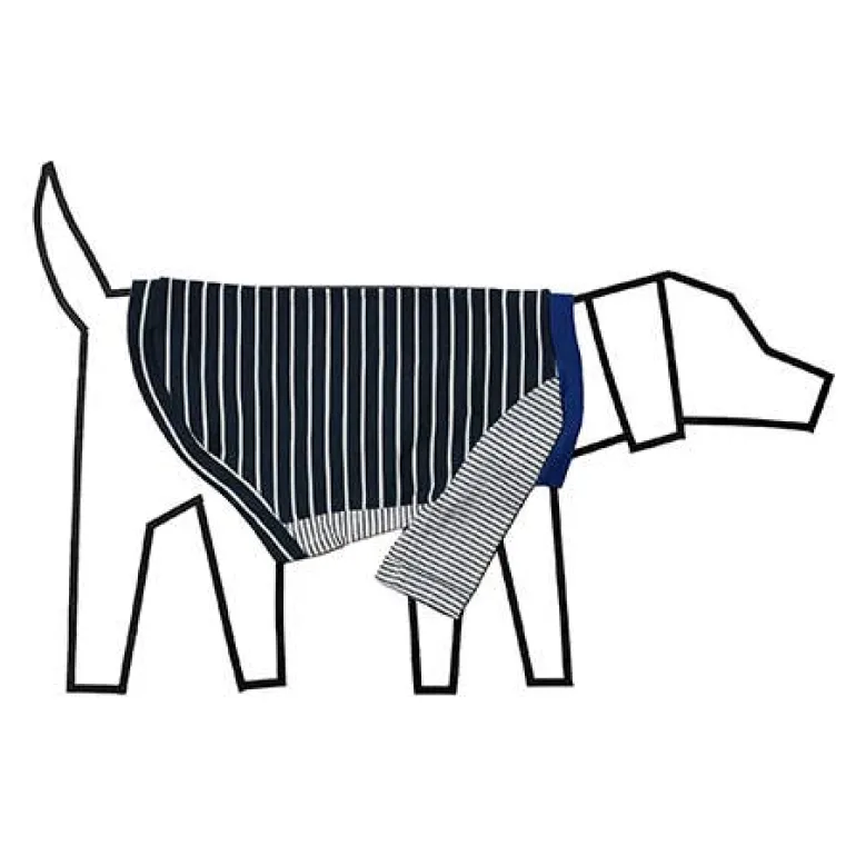 Black & White Crazy Striped Dog T-Shirt (Made in the USA)