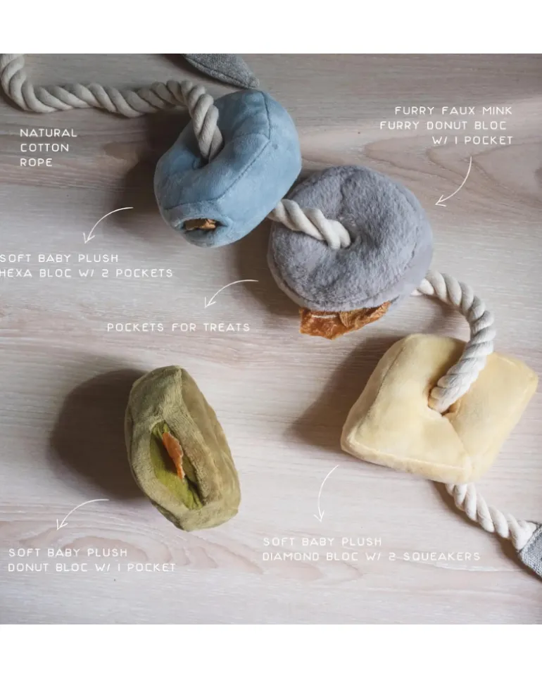 Blocs Interactive Tug Dog Toy