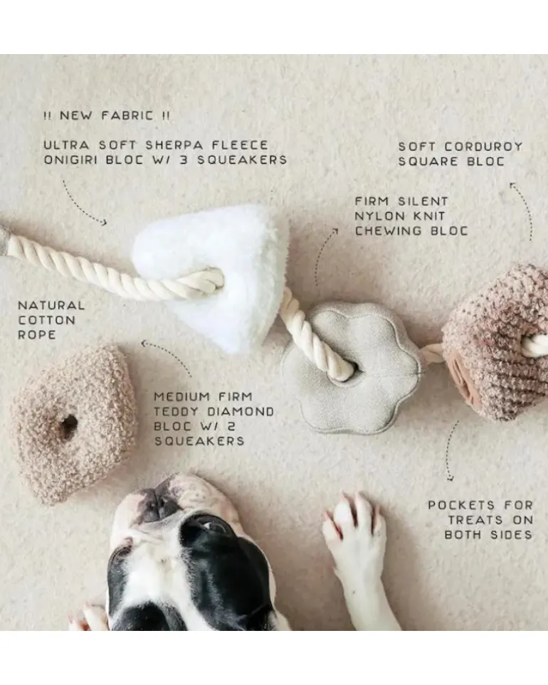 Blocs Interactive Tug Dog Toy
