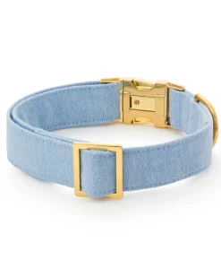 Blue Chambray Dog Collar (Made in the USA)