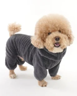 Boa Fleece Onesie for Dogs - French Bulldog Fit (in Blue, Pink, Ivory, or Grey) (FINAL SALE)