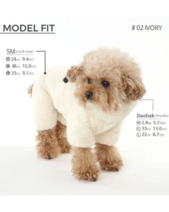 Boa Fleece Onesie for Dogs - Regular Fit (in Blue, Pink, Brown Ivory, or Grey) (FINAL SALE)