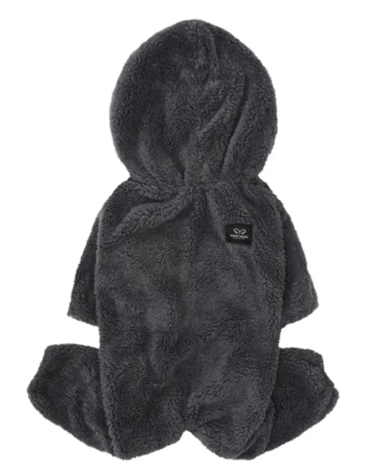 Boa Fleece Onesie for Dogs - Regular Fit (in Blue, Pink, Brown Ivory, or Grey) (FINAL SALE)