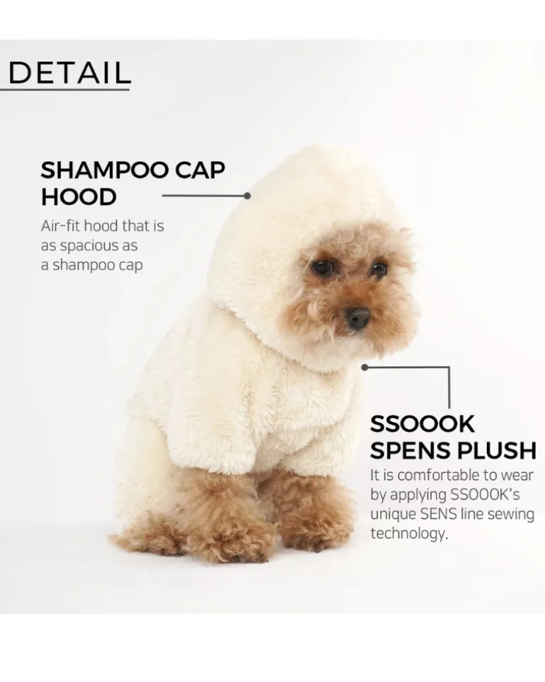 Boa Fleece Onesie for Dogs - Regular Fit (in Blue, Pink, Brown Ivory, or Grey) (FINAL SALE)