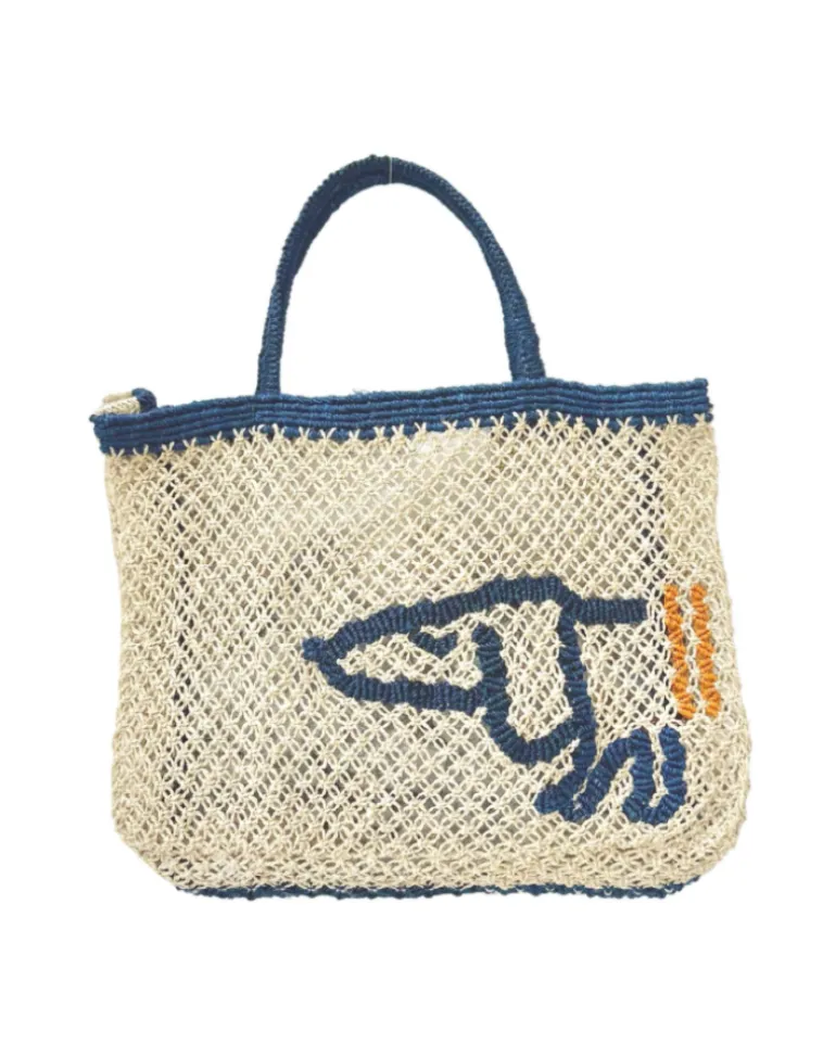 Breton Sausage Dog Jute Bag