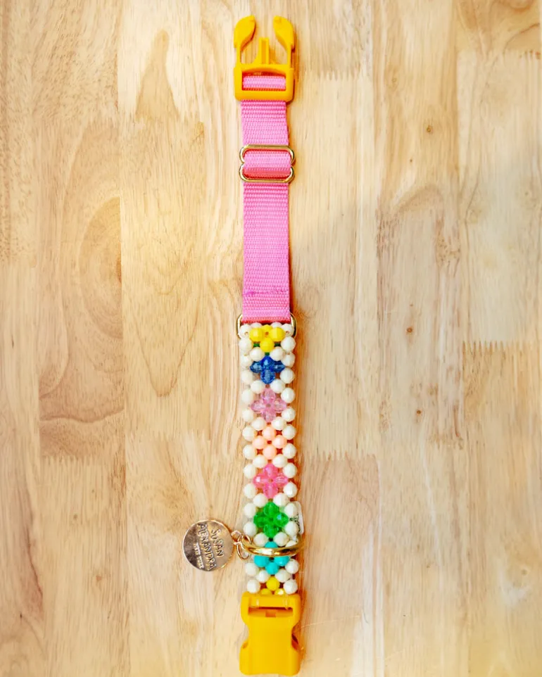 Broadway Beaded Dog Collar in Matinee (Made in the USA)
