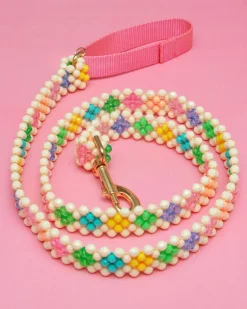 Broadway Beaded Dog Leash in Matinee (Made in the USA)