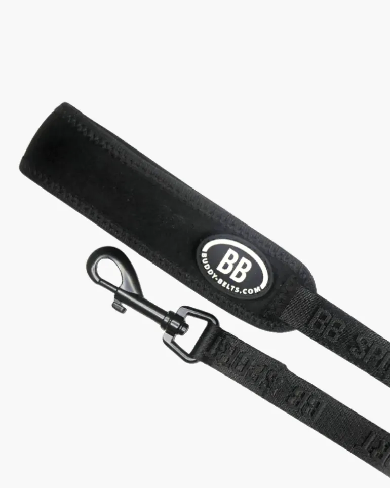 Buddy Belt Sport Leash in Black