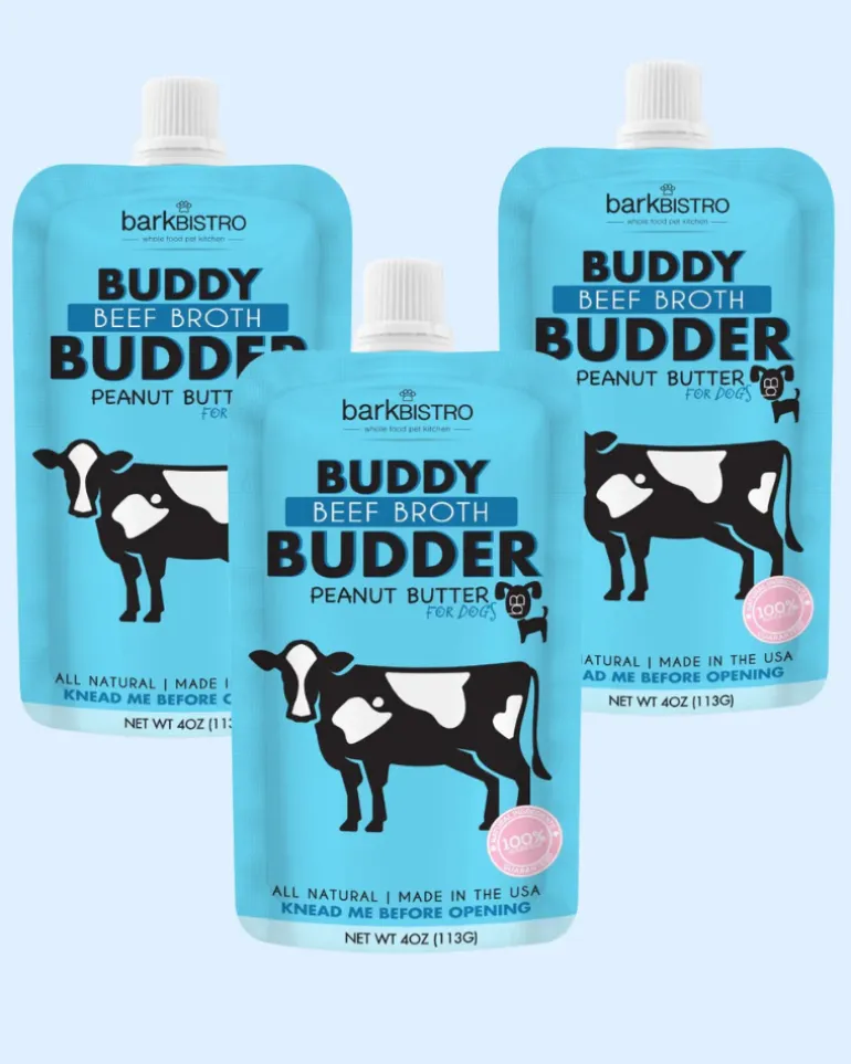 Buddy Budder Peanut Butter Squeeze Pack for Dogs (Made in the USA)