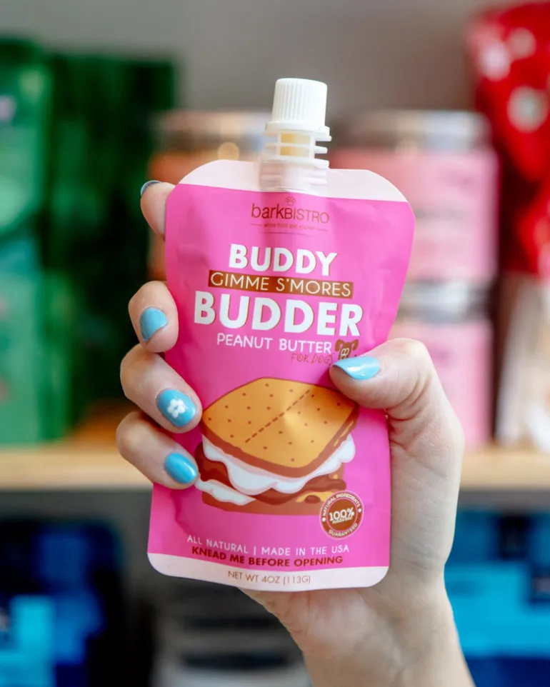 Buddy Budder Peanut Butter Squeeze Pack for Dogs (Made in the USA)