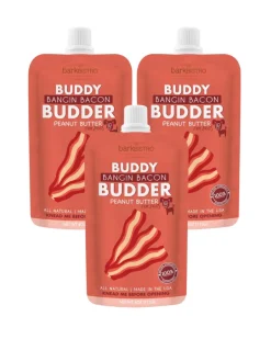 Buddy Budder Peanut Butter Squeeze Pack for Dogs (Made in the USA)