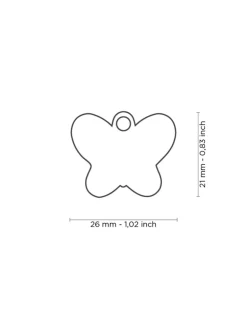 Butterfly Custom Pet ID Tag