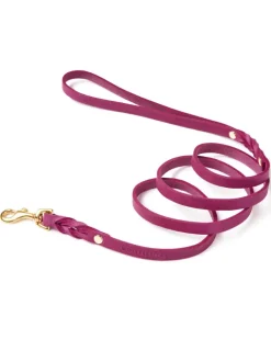 Butter Leather Dog Leash in Sahara Flamingo (Made in Austria)