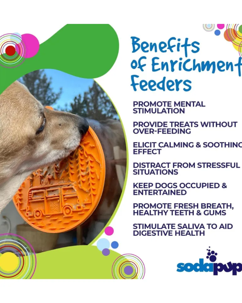 Camp Enrichment Lick Mat with Suction Cups (Made in the USA)