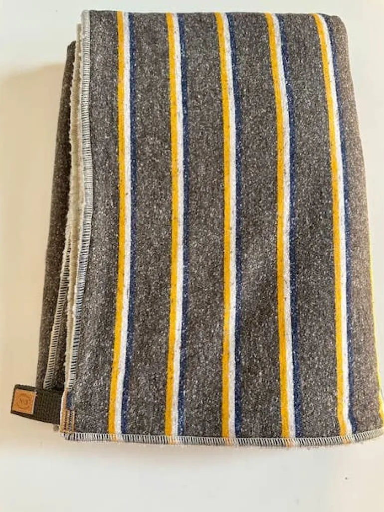 Campus Stripe Dog Blanket (Made in the USA)