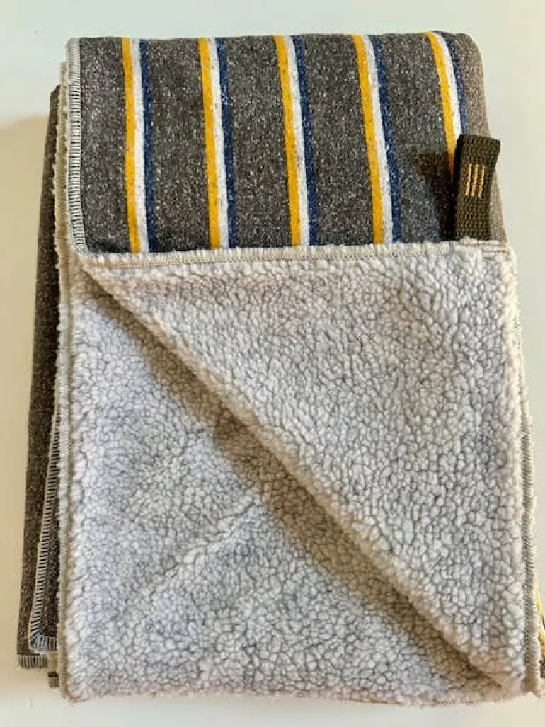 Campus Stripe Dog Blanket (Made in the USA)