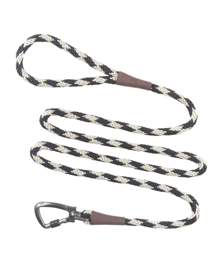 Carabiner Leash in Sandstone & Black (Made in the USA)