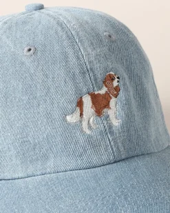 Cavalier Embroidered Denim Hat