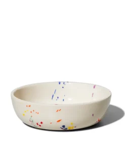 Ceramic Pet Bowl in Confetti (Made in the USA)