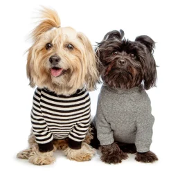 Cheeky Stripe Pullover in Black & White with Black Trim
