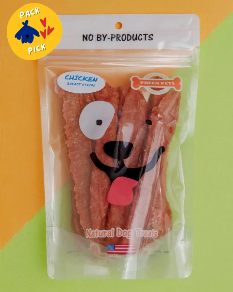 Chicken Breast Strips Crunchy Dog Treats (Made in the USA)