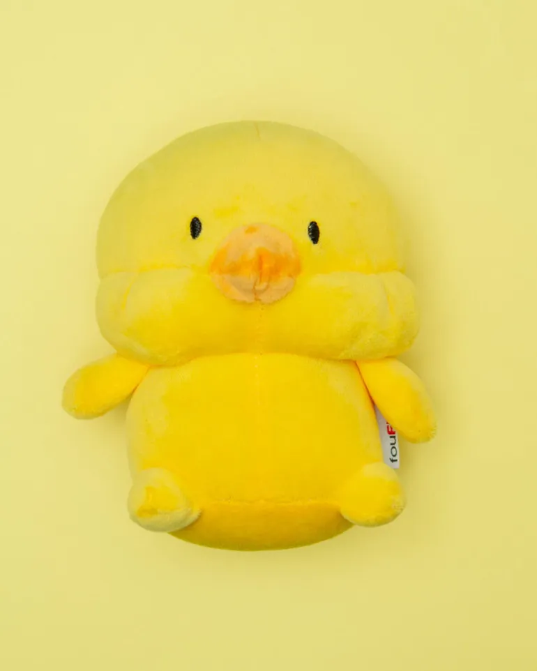Chick Marshmallow Squisher Squeaky Plush Dog Toy