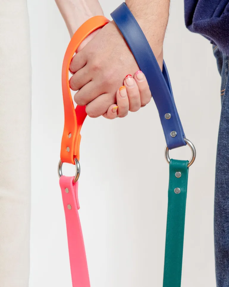 City Leash in Neon Pink & Neon Orange (4 or 6 Foot) (Made in the USA)